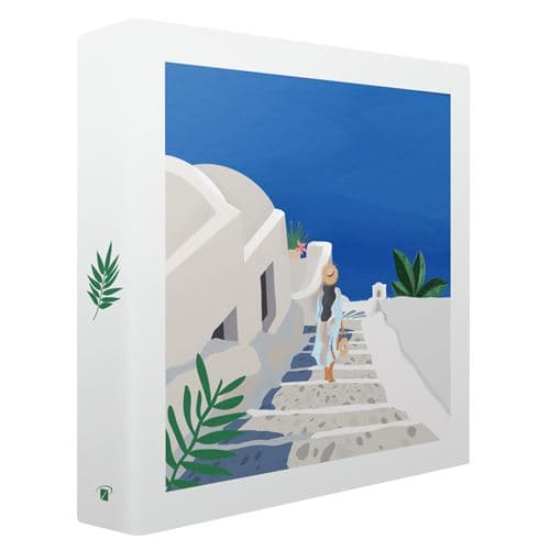 Album photos pochettes illustration Vacances 200 photos 11,5x15 cm CEANOTHE Blanc 100 pages - Fabriqué en France